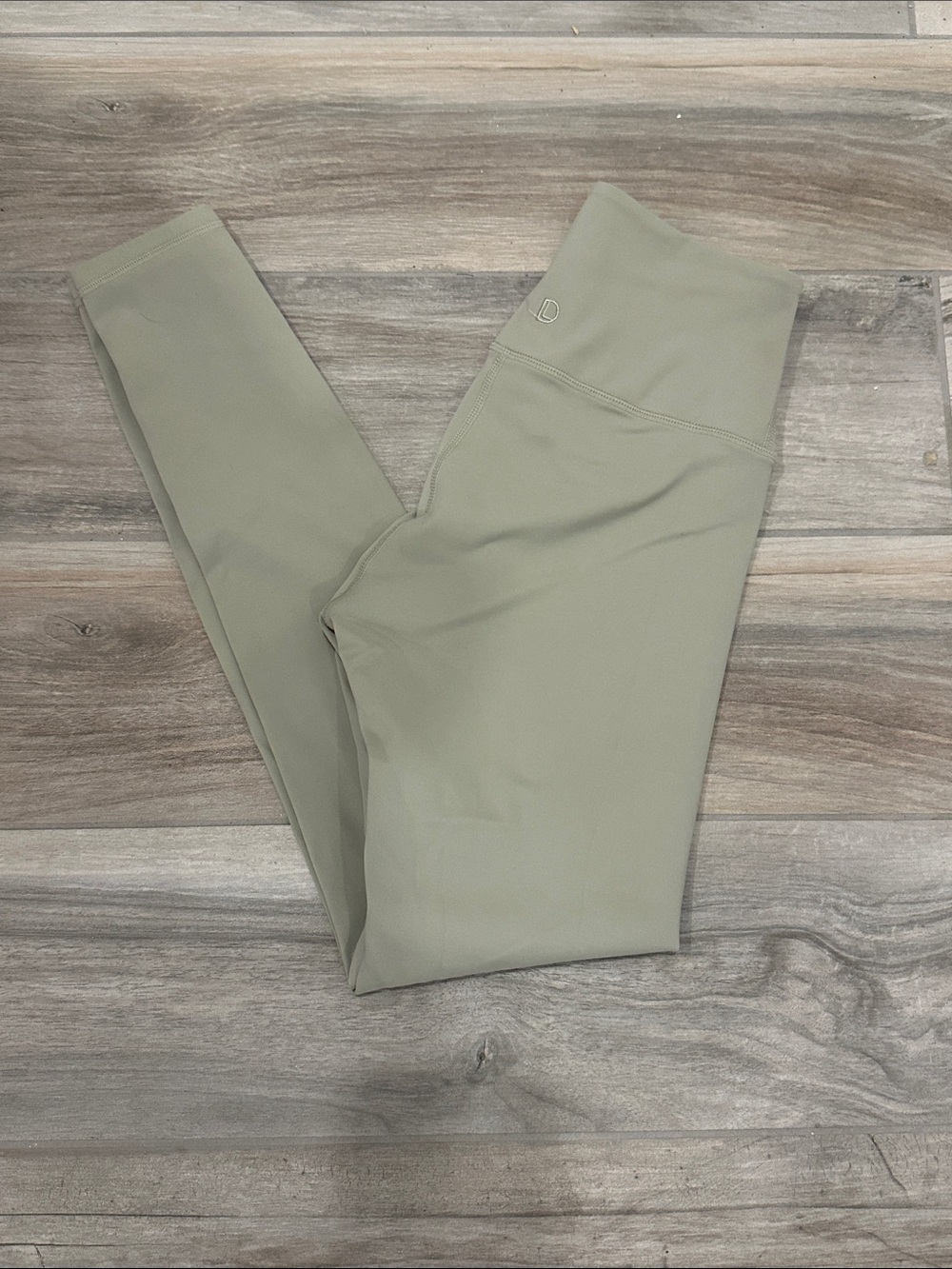 Daughter Lessons High-Waist Leggings in Sage Green